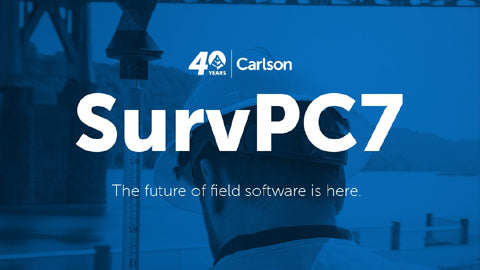 Upgrade Your Field Software to SurvPC 7 – The Latest Release from Carlson Software