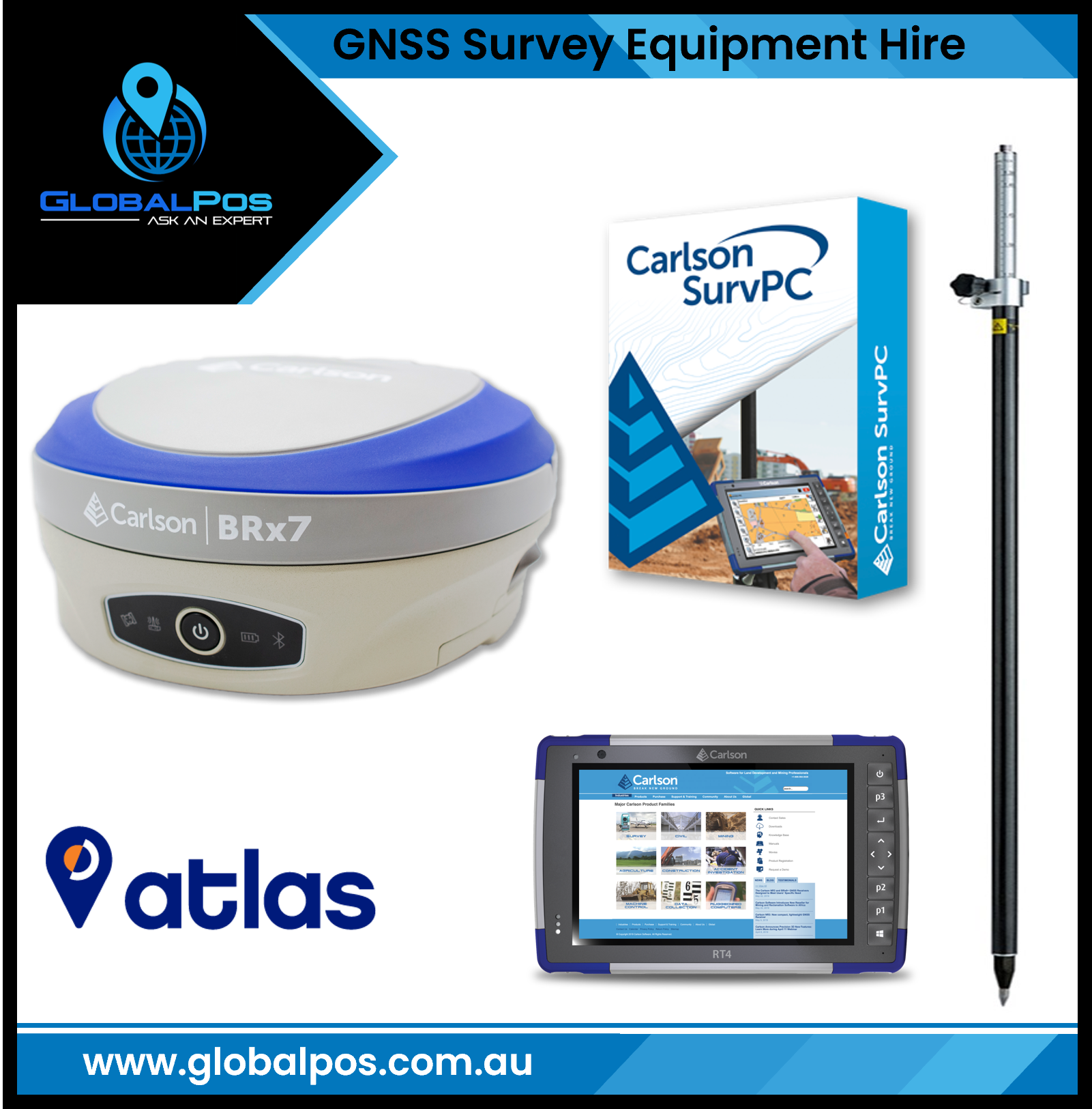 GNSS Receiver or Rover Kits for Hire – GlobalPos Shop